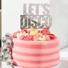 Kakedekorasjon Let's Disco i akryl