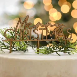 Kakedekorasjon Merry Chrismas