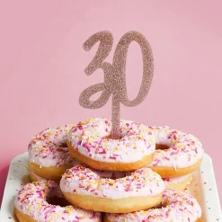 Kakedekorasjon 30 Roségull i Akryl