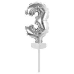 Kakedekorasjon Tallballong Mini Sølv