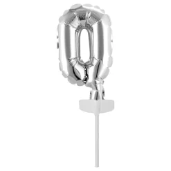 Kakedekorasjon Tallballong Mini Sølv