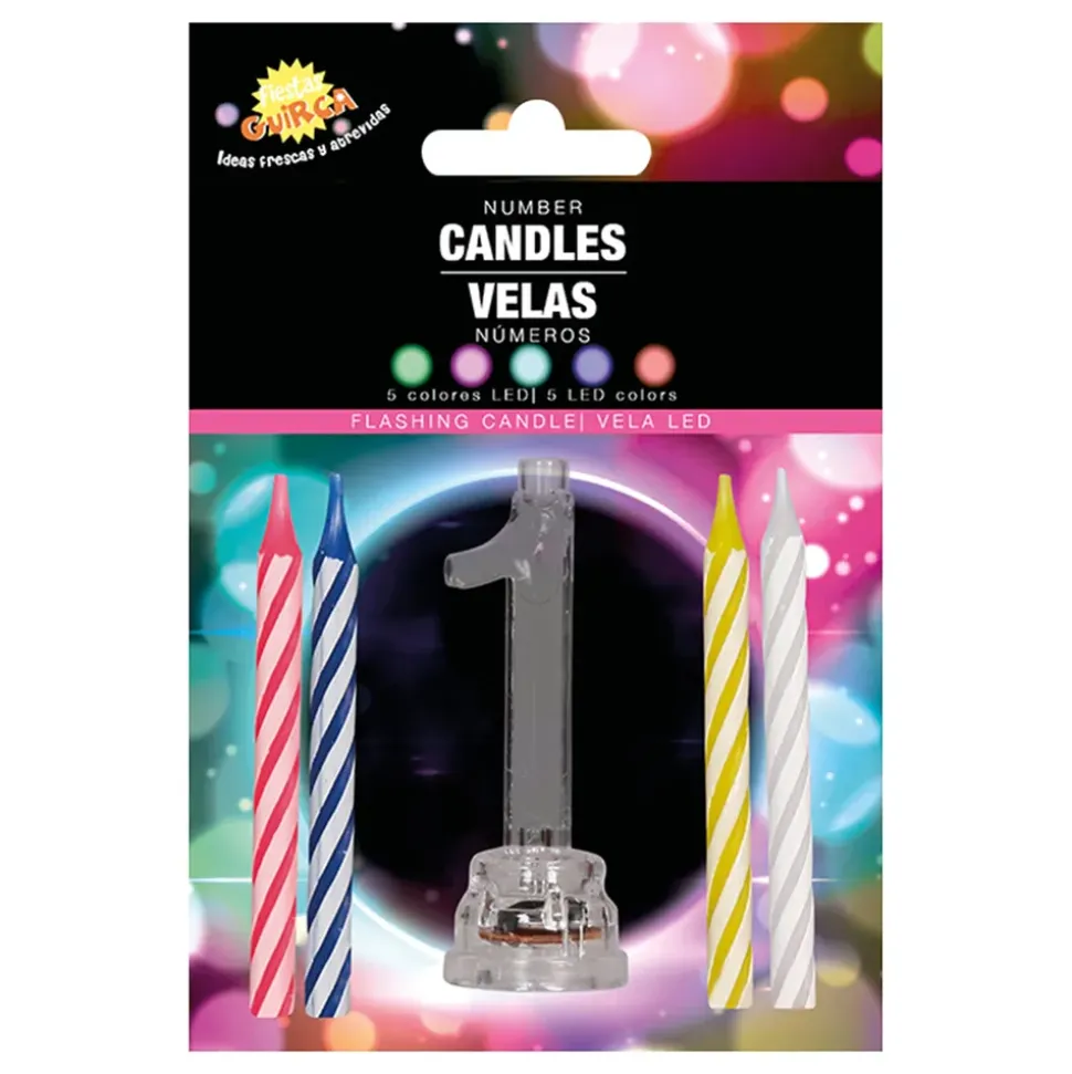 Kakelys med LED-lysholder