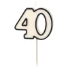 Kakelys 40 Svart/Hvit