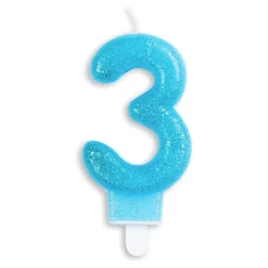 Kakelys Tall Glitter Blå