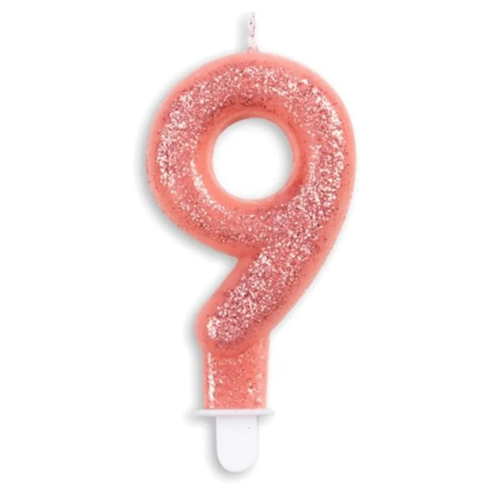 Kakelys Tall Glitter Roségull