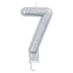 Kakelys Tall Glitter Sølv