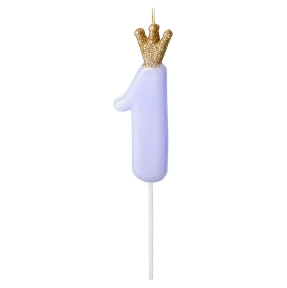 Kakelys Tall med Krone Blå