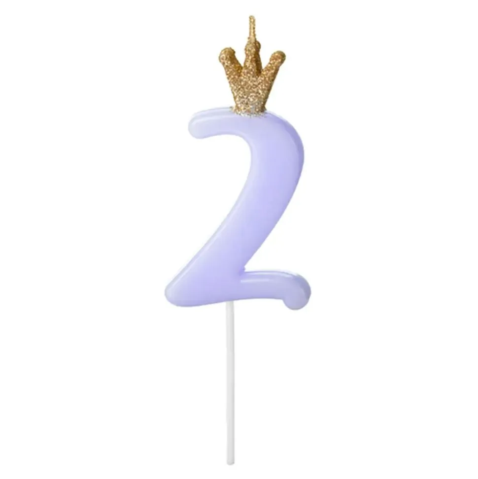 Kakelys Tall med Krone Blå