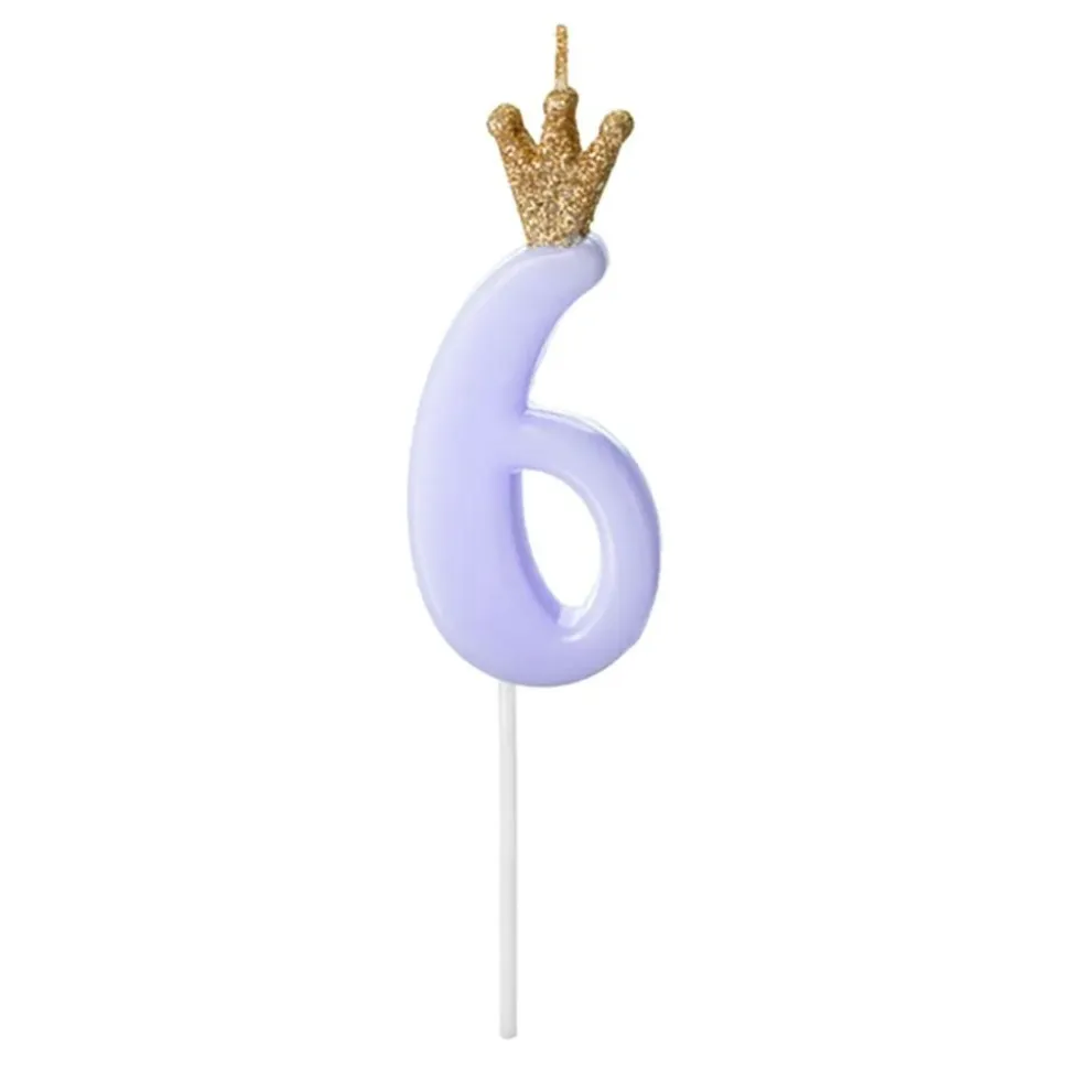 Kakelys Tall med Krone Blå