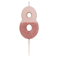 Kakelys Tall Roségull/Glitter