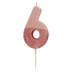 Kakelys Tall Roségull/Glitter