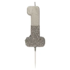 Kakelys Tall Sølv/Glitter
