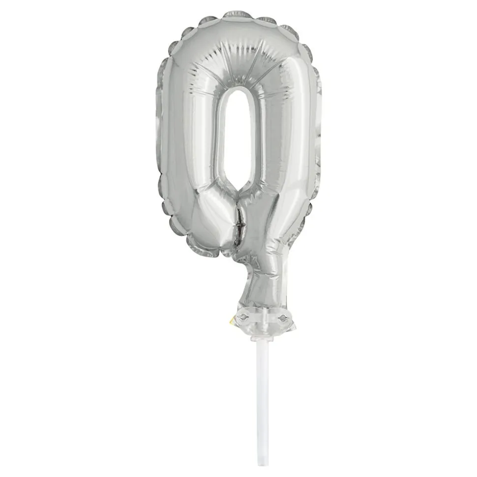Kakepynt Tallballong Mini Sølv