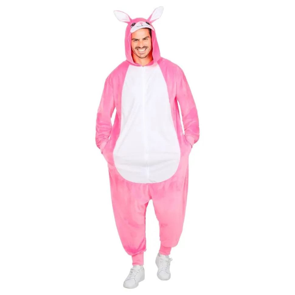 Kanin Rosa Onesie Kostyme