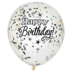 Konfettiballonger Glitter Happy Birthday