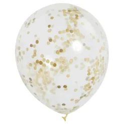Konfettiballonger Gull