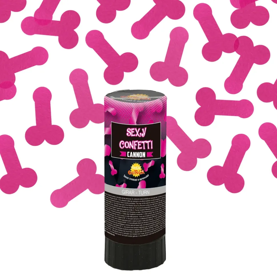 Konfettikanoner Penis Rosa