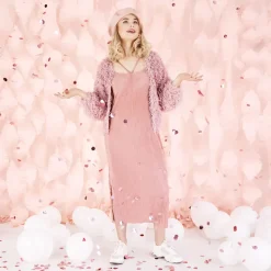 Konfettikanon Hjerter Roségull