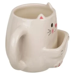 Kopp Katt Med Kjeksholder