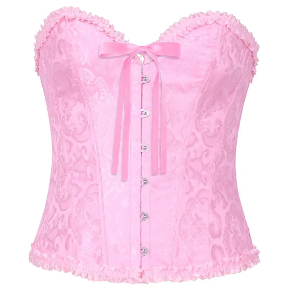 Korsett Rosa med Volanger