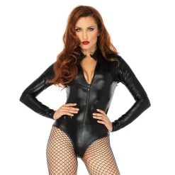 Kort Bodysuit Svart Deluxe