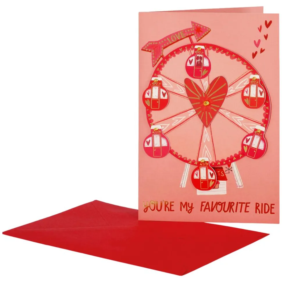 Kort med Konvolutt Love Wheel