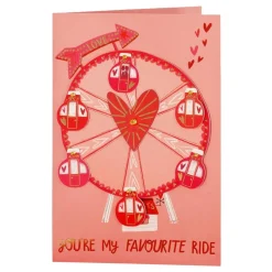Kort med Konvolutt Love Wheel