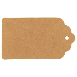 Kraftpapir Etiketter Brun