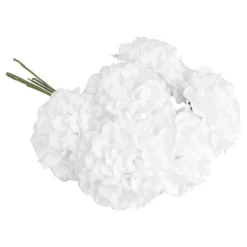 Kunstig Blombukett Hortensia Hvit