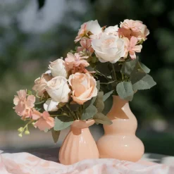 Kunstig Blomsterbukett roser Peach