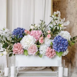 Kunstig Blomst Hortensia Lyserosa