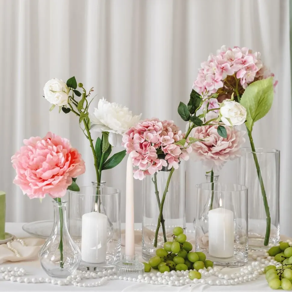 Kunstig Blomst Hortensia Lyserosa