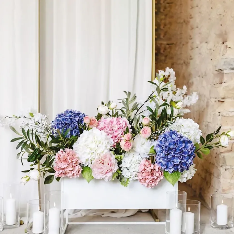 Kunstig Hortensia Lys Rosa