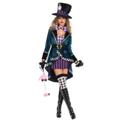 Kvinnelig Mad Hatter Deluxe Kostyme
