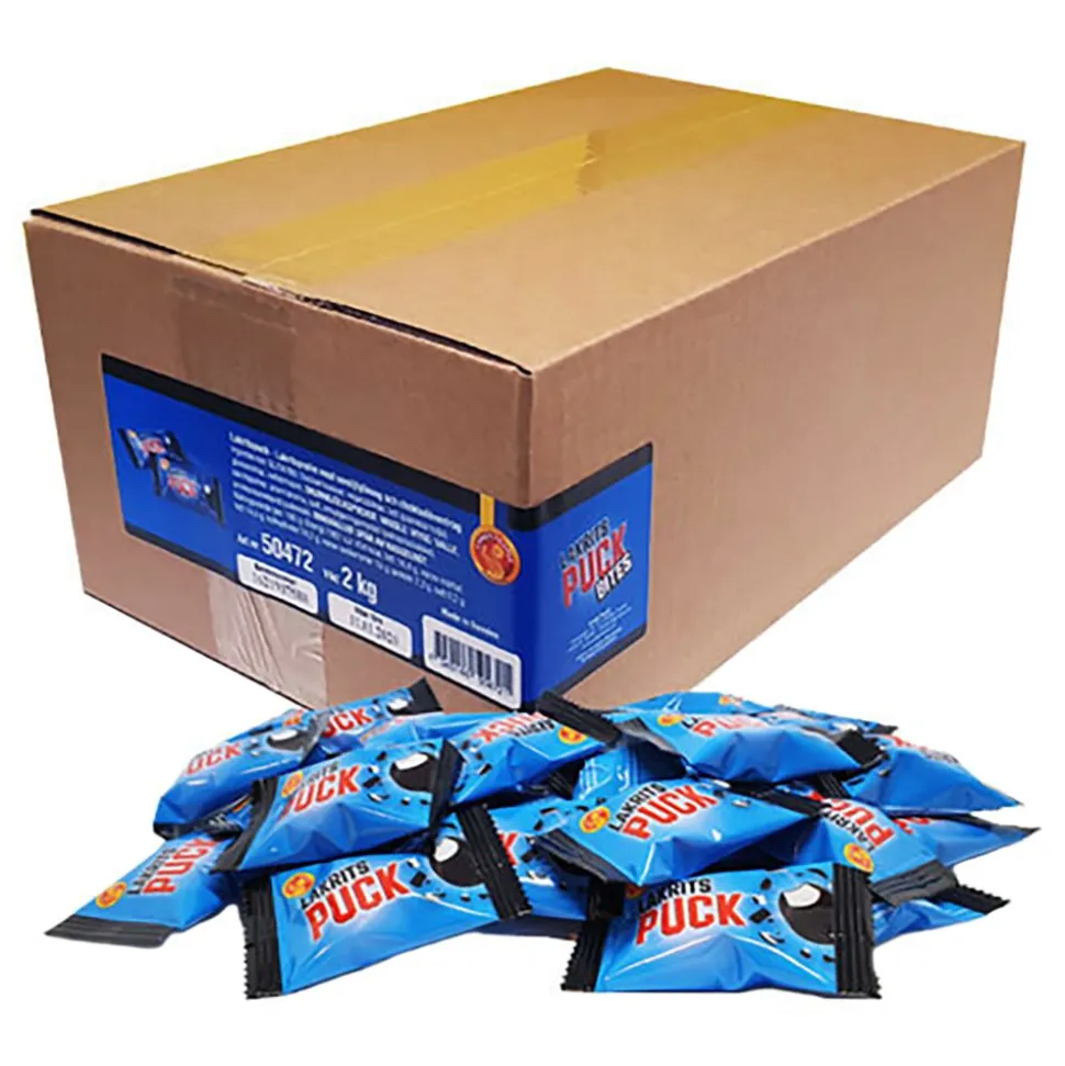 Lakritspuck Bites Storpakning