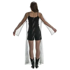 Lang Vest i Mesh Svart