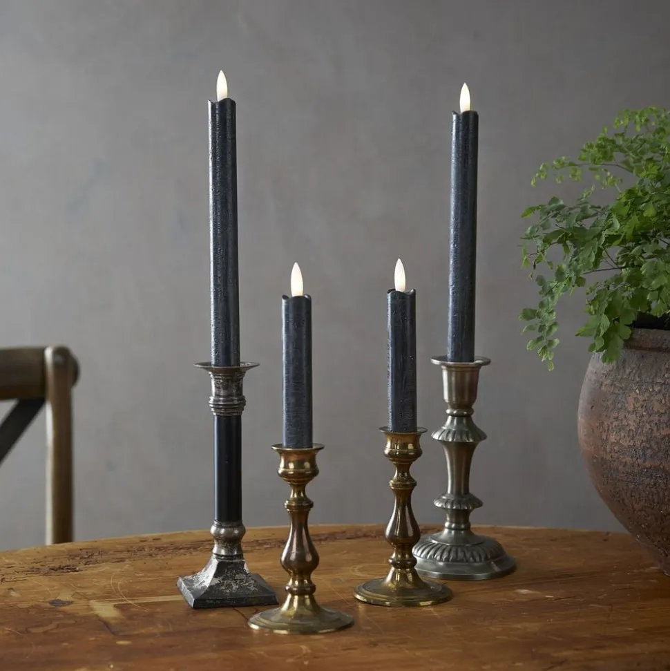 LED Antikklys Långa Rustic Svart