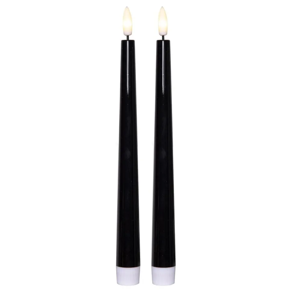 LED Antikklys Svart