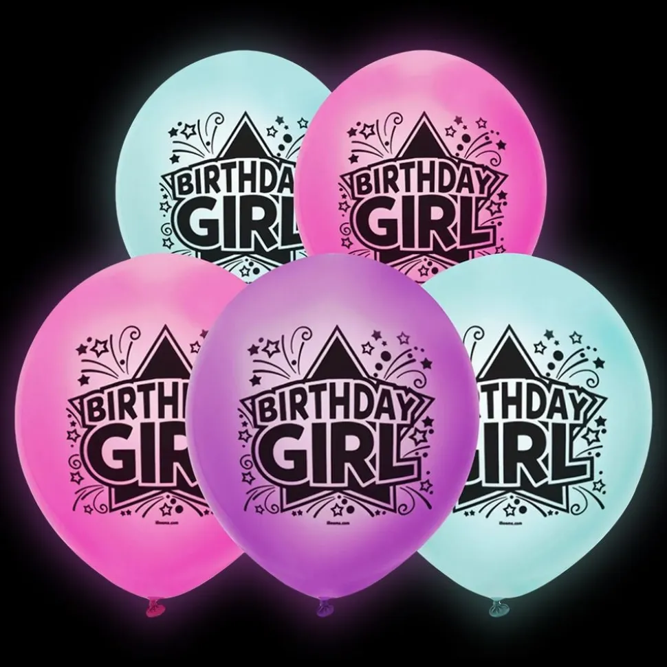 LED-ballonger Birthday Girl