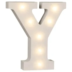 LED-Bokstav i Tre Hvit
