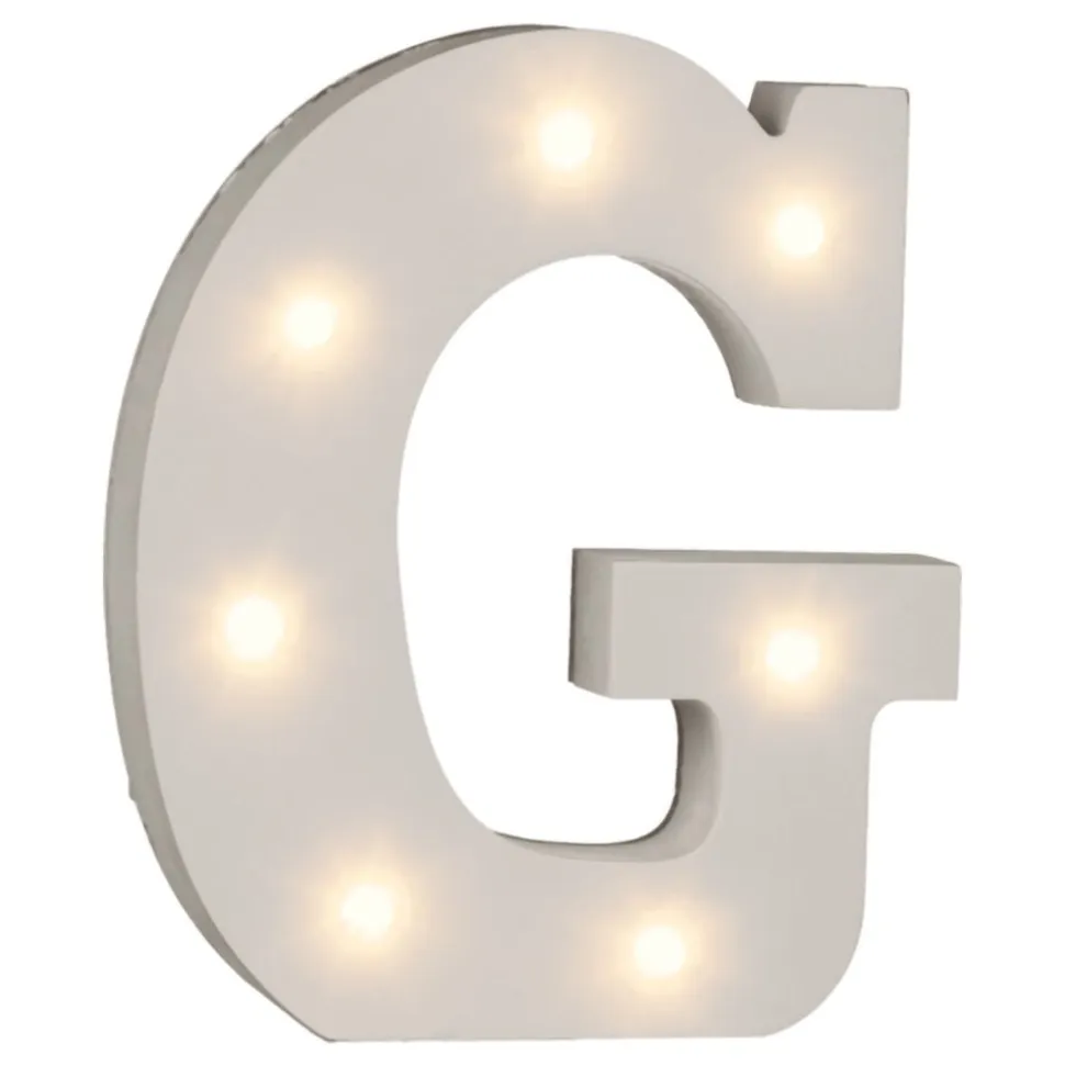 LED-Bokstav i Tre Hvit