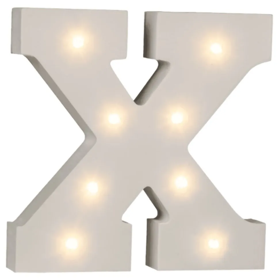 LED-Bokstav i Tre Hvit