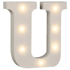LED-Bokstav i Tre Hvit