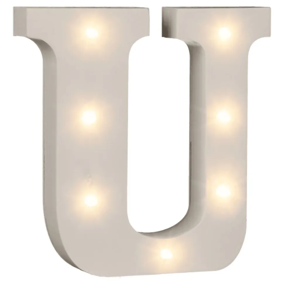 LED-Bokstav i Tre Hvit