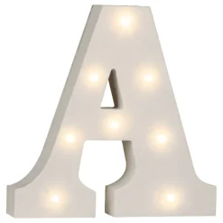 LED-Bokstav i Tre Hvit