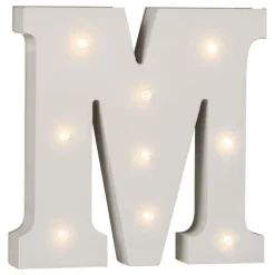 LED-Bokstav i Tre Hvit