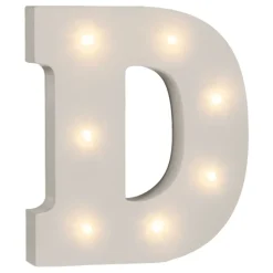LED-Bokstav i Tre Hvit