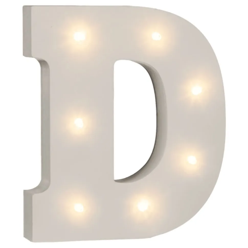 LED-Bokstav i Tre Hvit