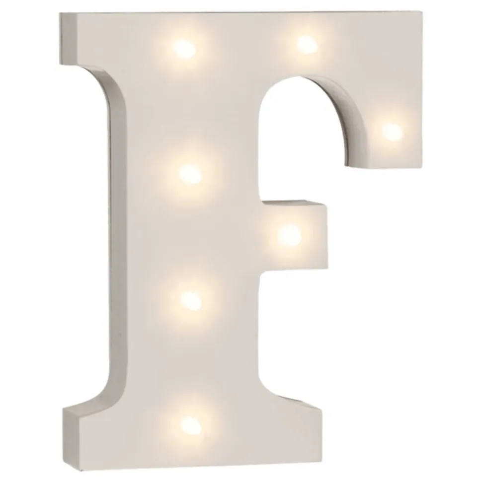 LED-Bokstav i Tre Hvit