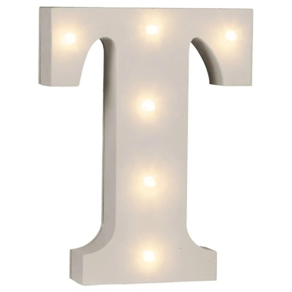 LED-Bokstav i Tre Hvit